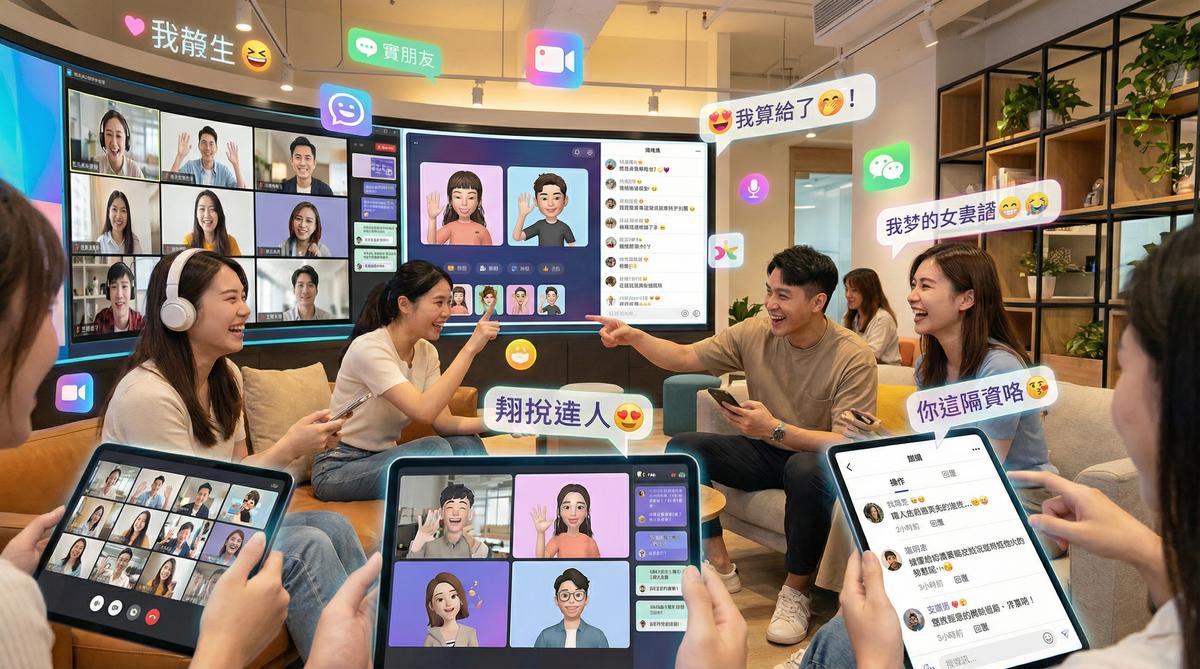 芒果视频甜心社区互动场景